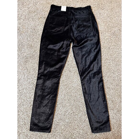 NEW Lucky Brand Bridgette Velvet Velour High-Rise Skinny Stretch Split Jeans 28 - Picture 12 of 12